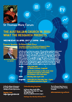 St Thomas More Forum - 26 April 2017